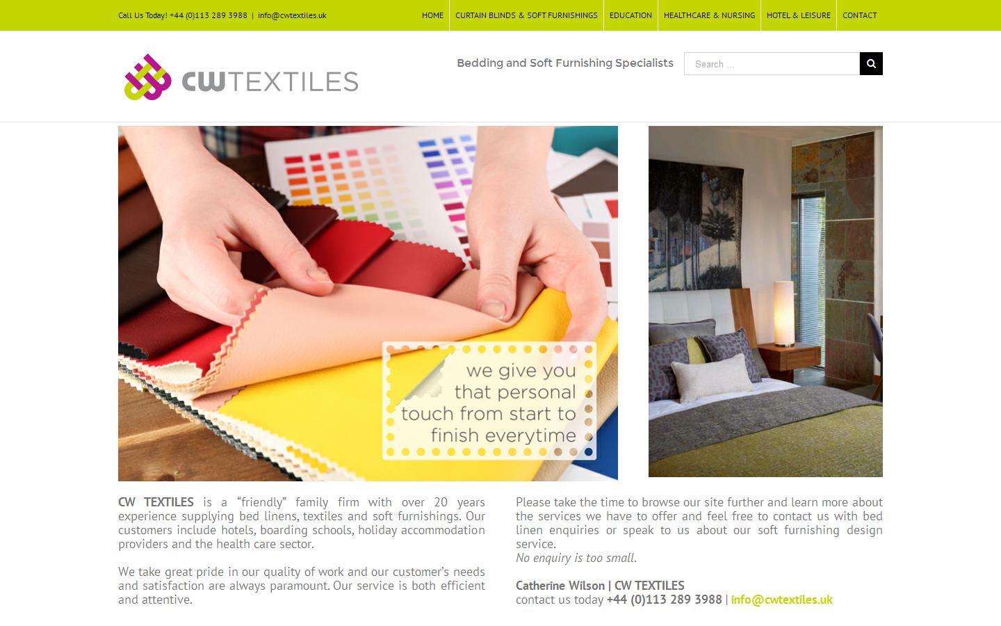 CW Textiles Website