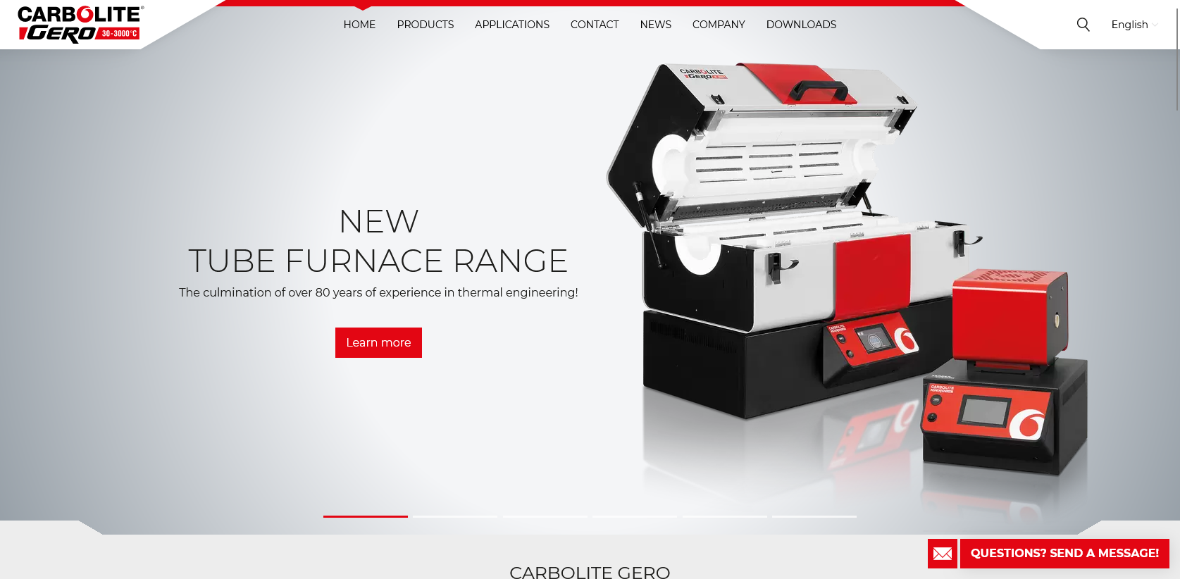 Carbolite Gero Ltd Website