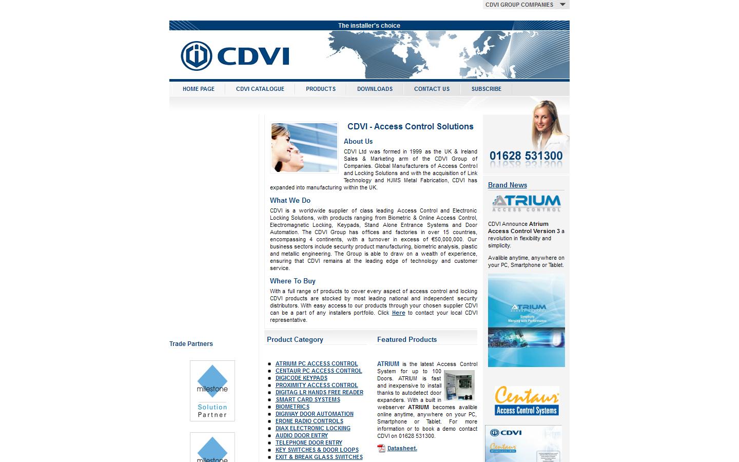 CDVI Ltd  Website