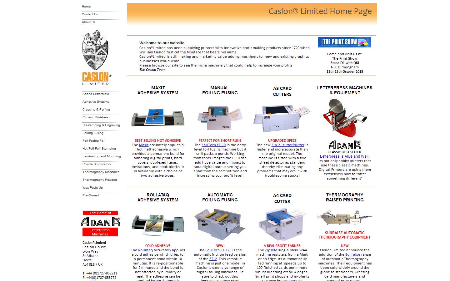 Caslon Ltd Website