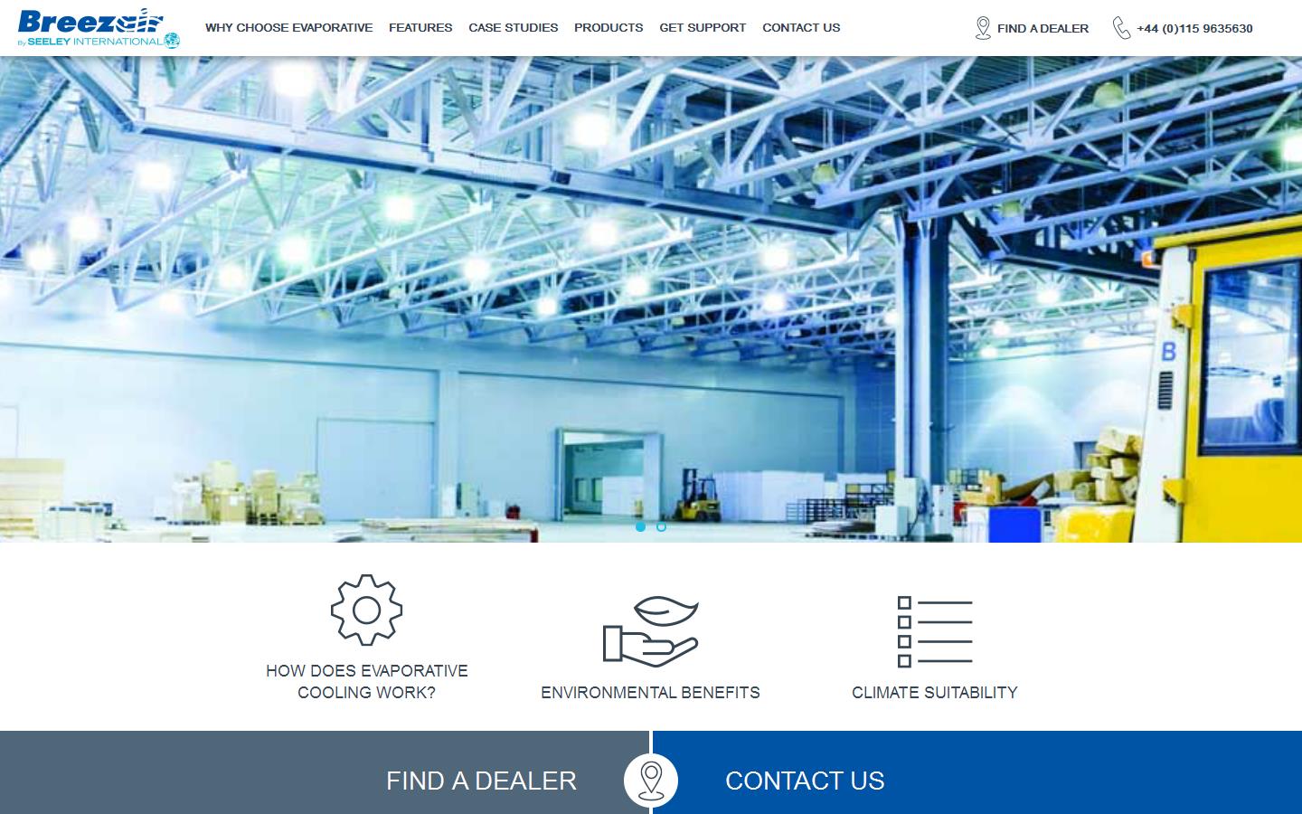 Seeley International Europe Website