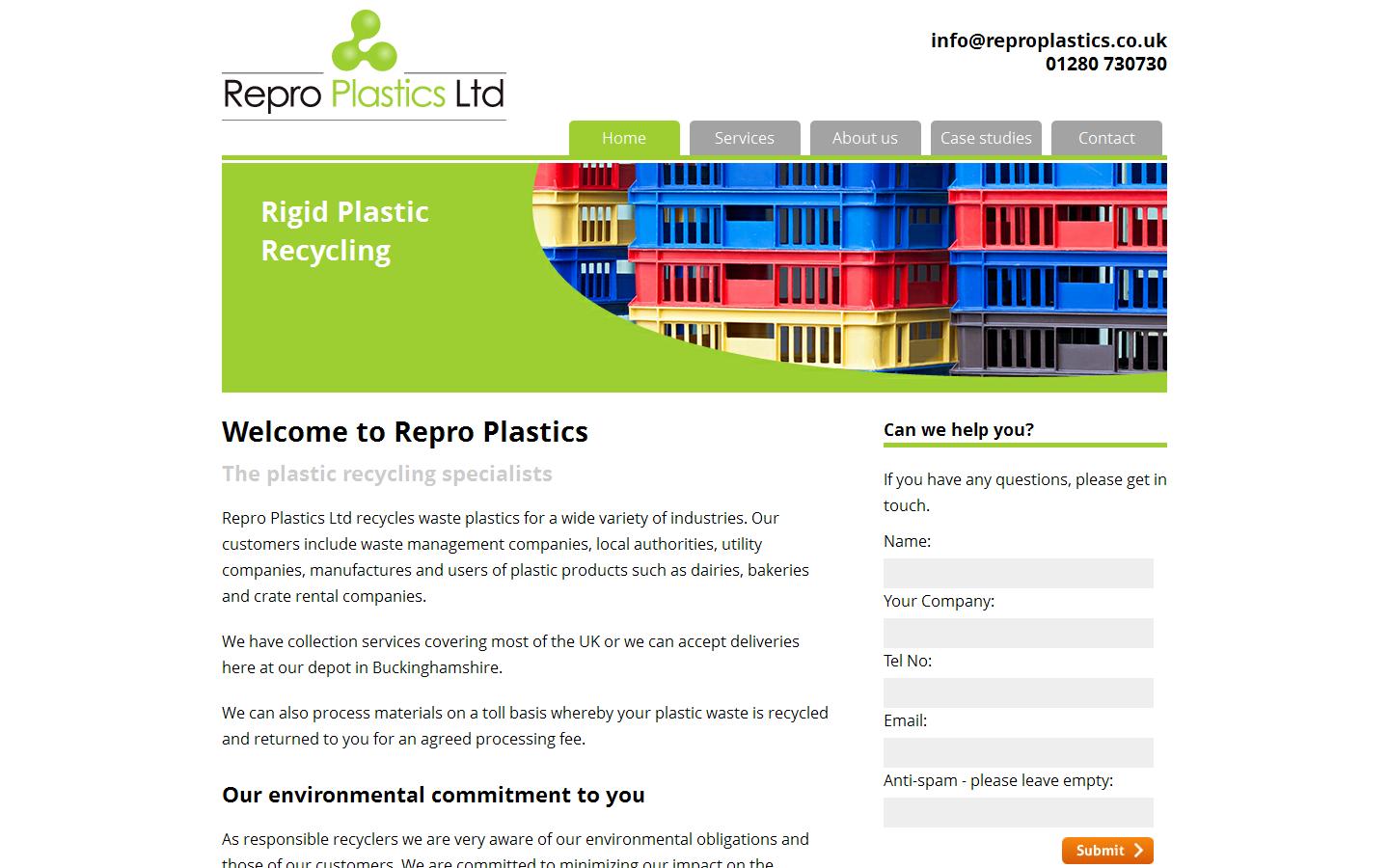 Repro Plastics Ltd Website