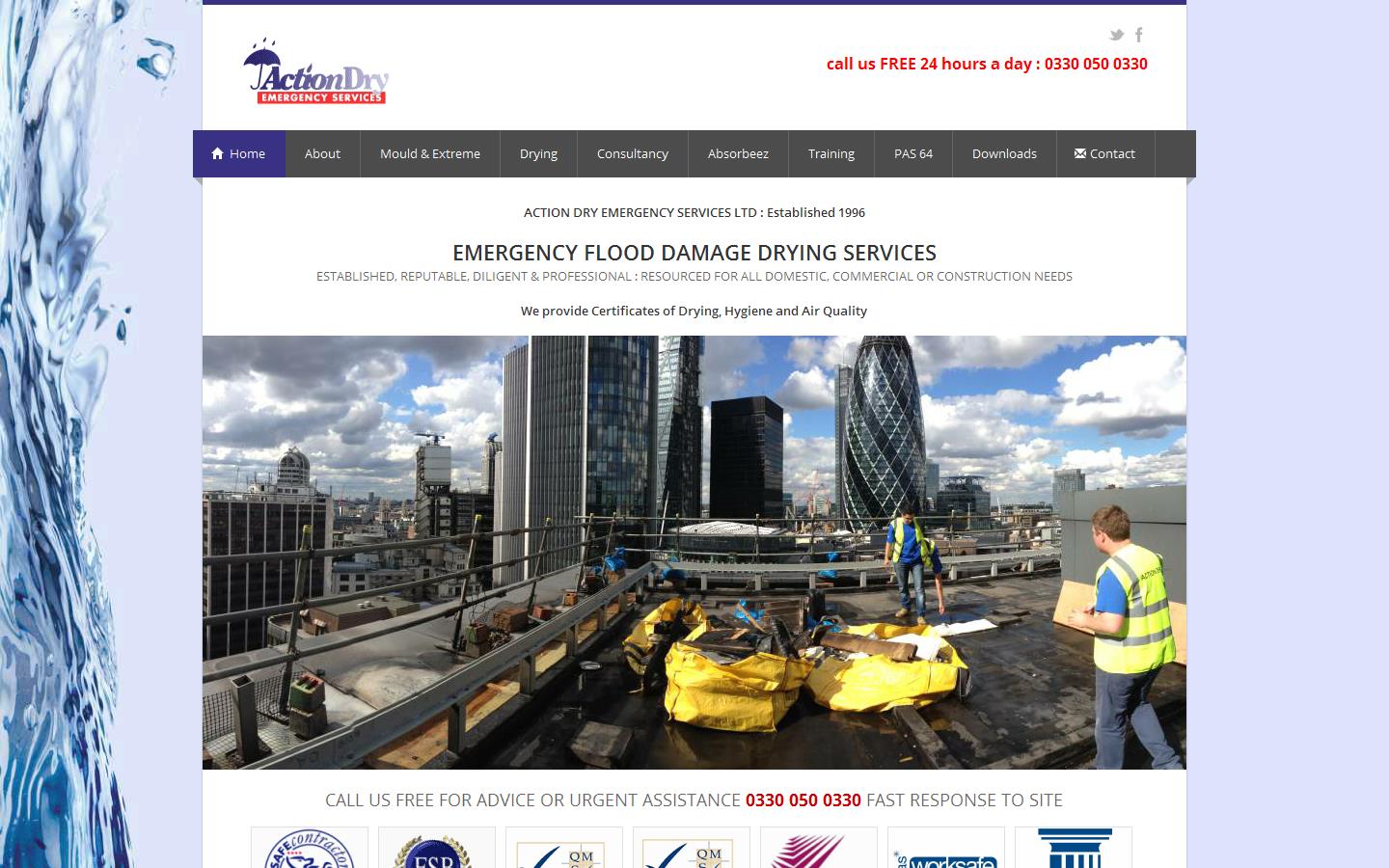 Action Dry ES ltd Website