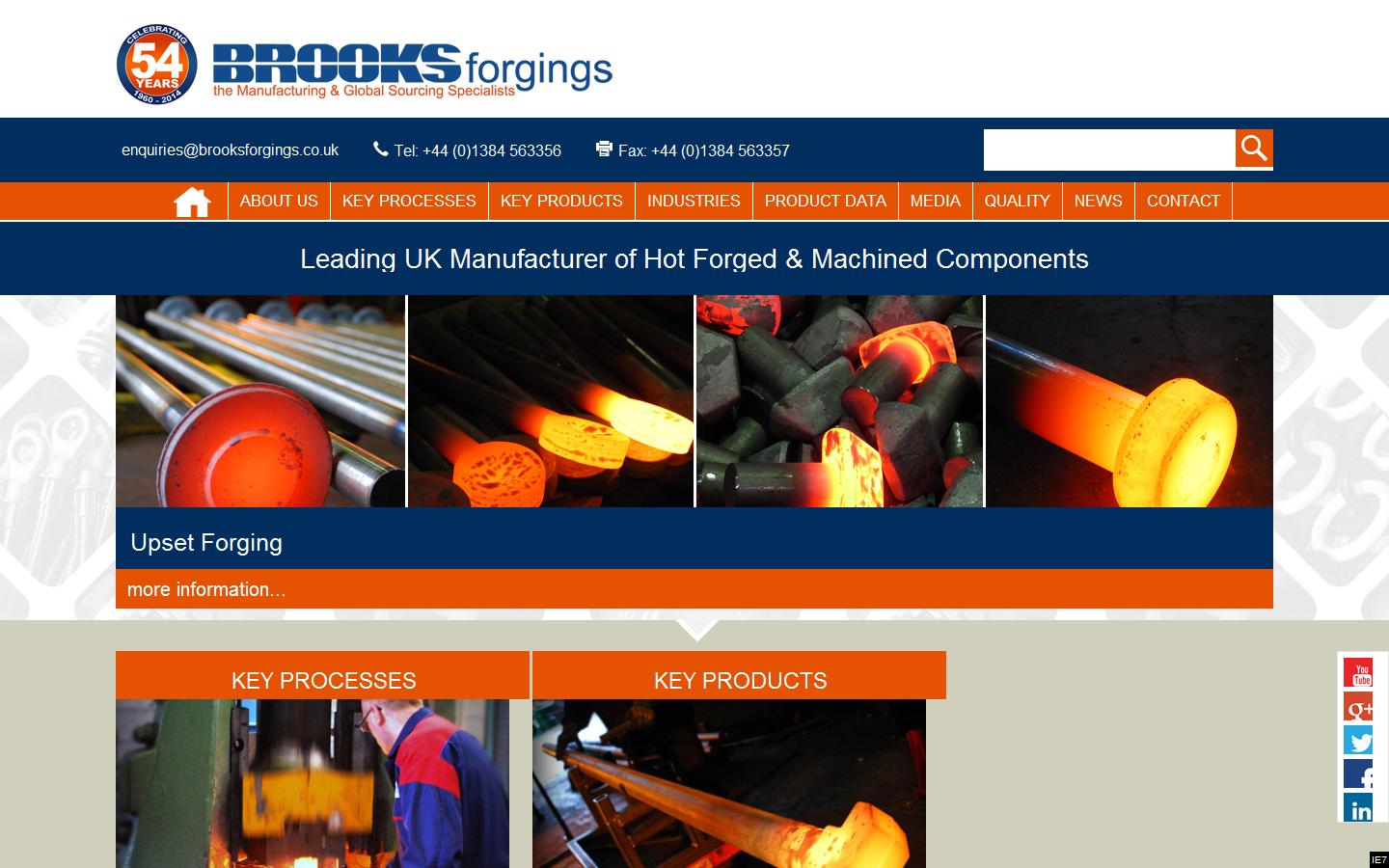 Brooks Forgings Ltd Website