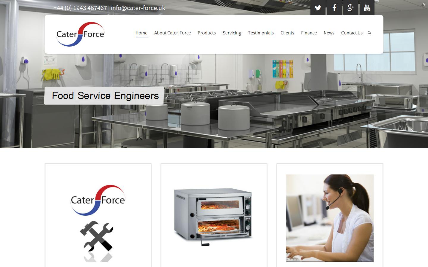 Cater-Force Food Service Engineers Ltd Website