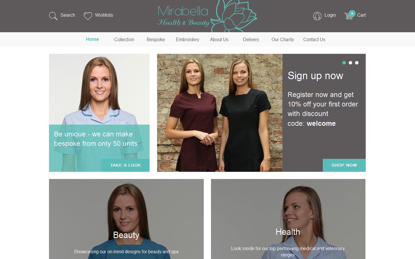 Mirabella Health & Beauty Website