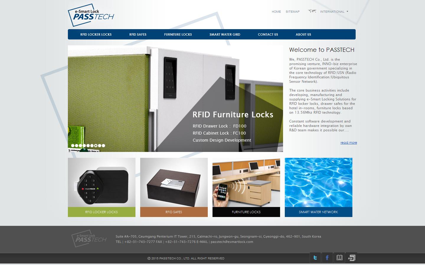 e Smartlock Passtech Website