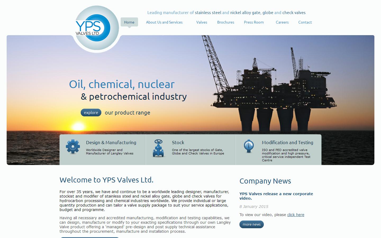 YPS Valves Website