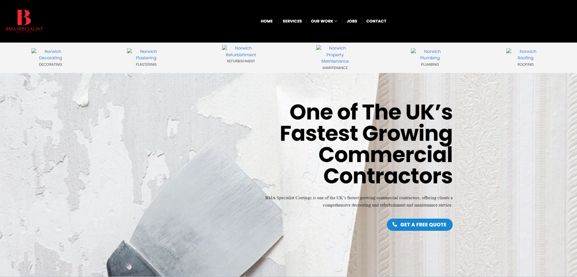 BMA Specialist Coatings Website