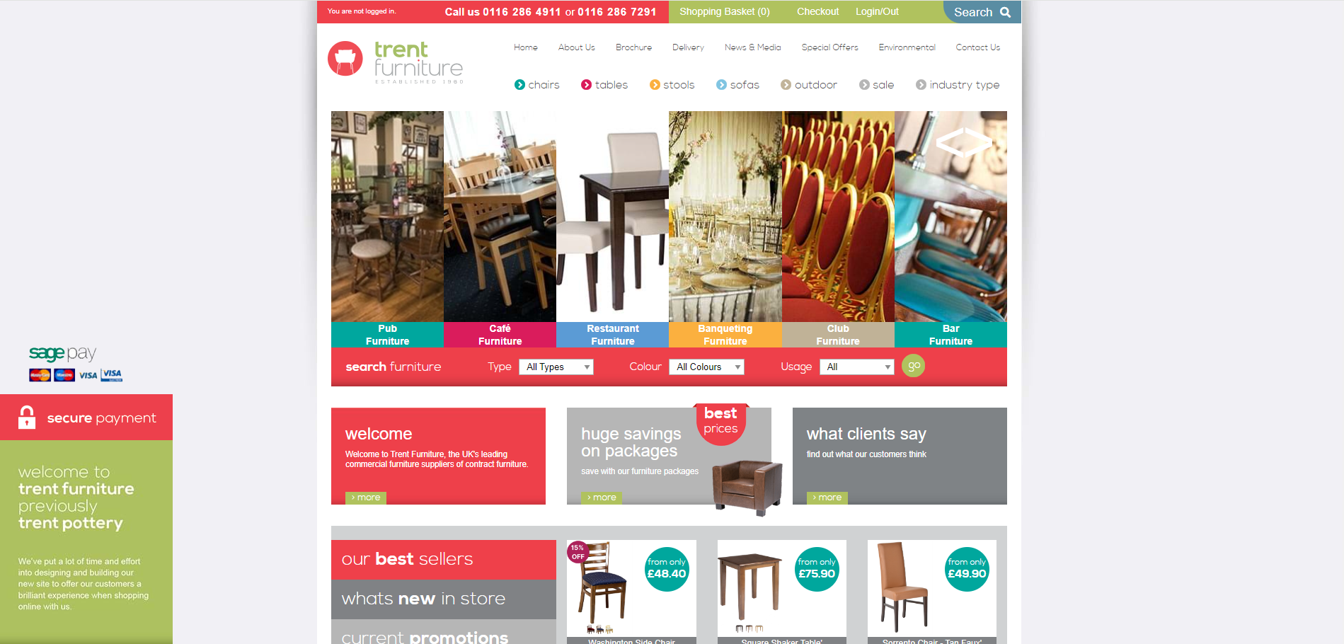 Trent Furniture Website