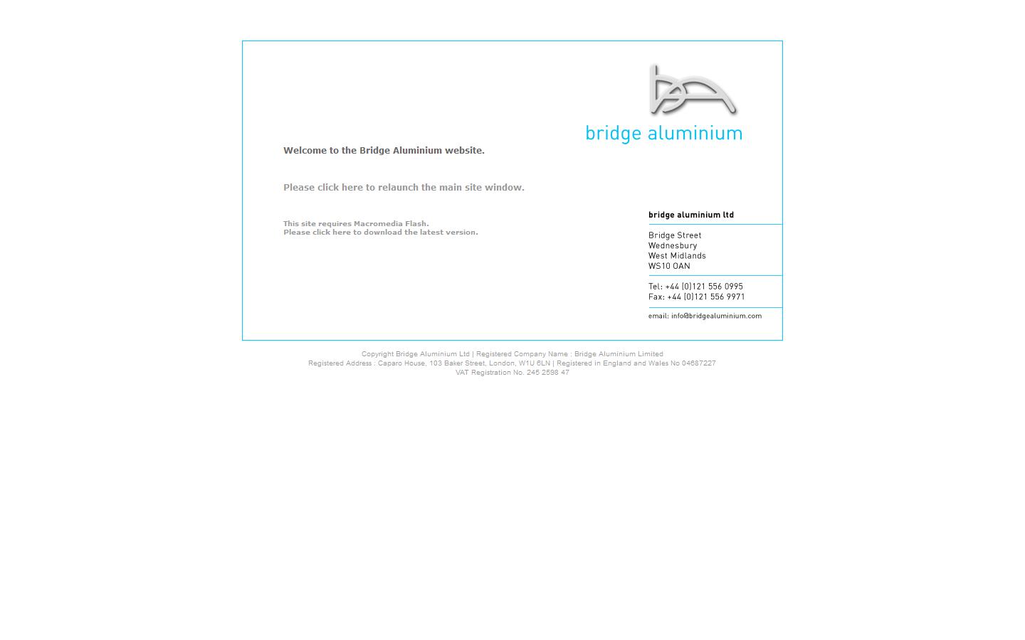 Bridge Aluminium Website