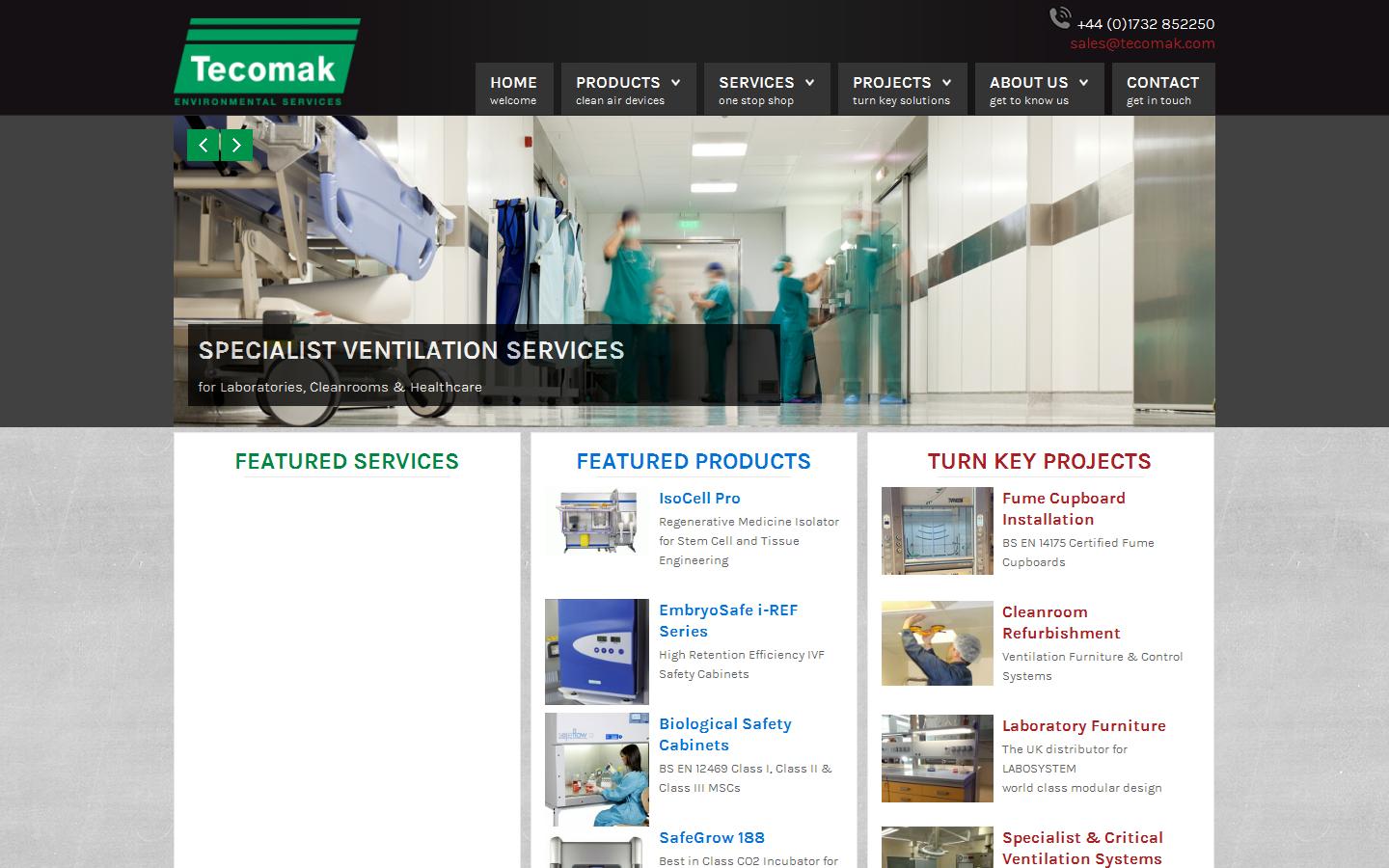 Tecomak Website