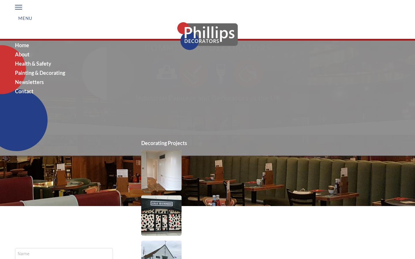 Phillips Decorators Website