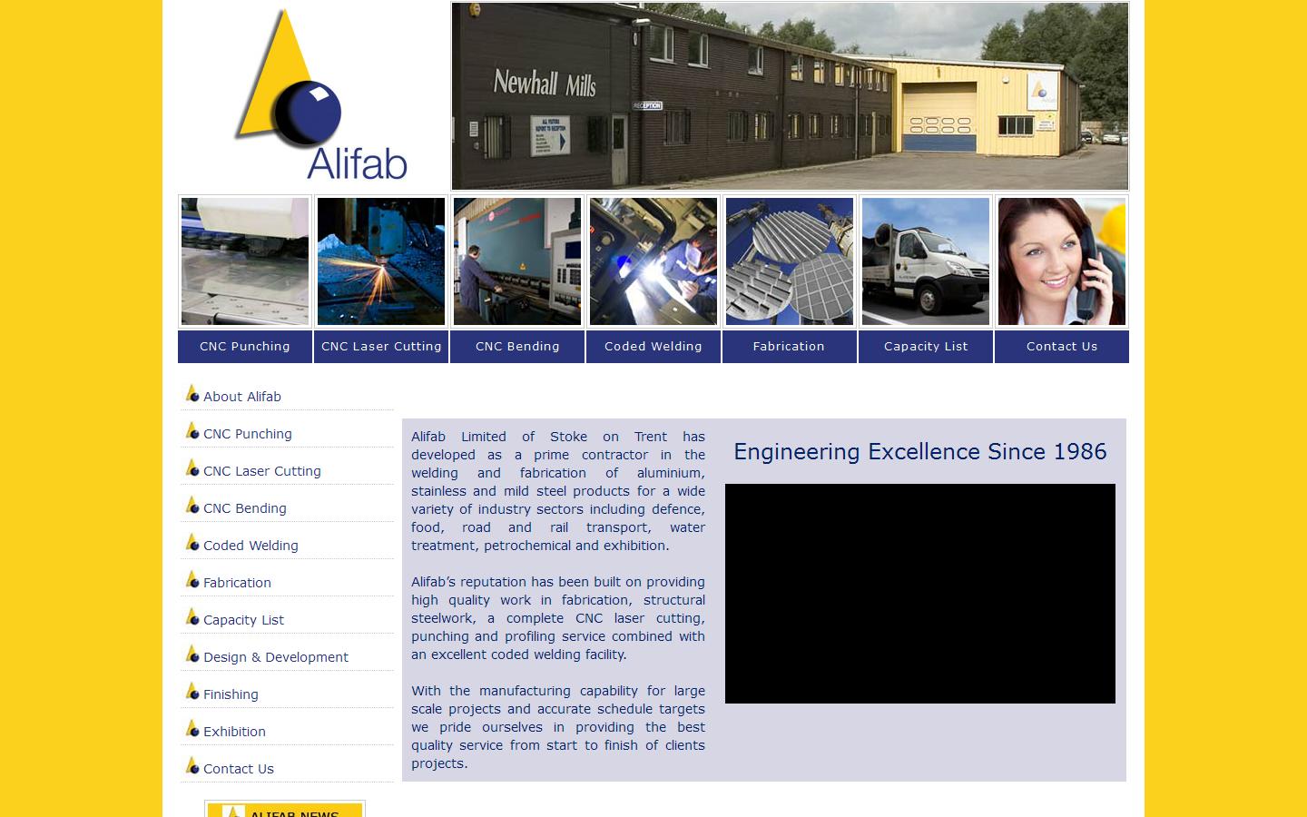 Alifab Ltd Website