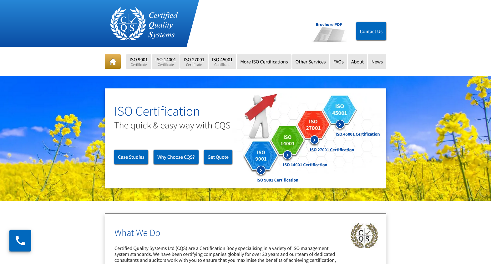 CQS (Certified Quality Systems) Ltd Website