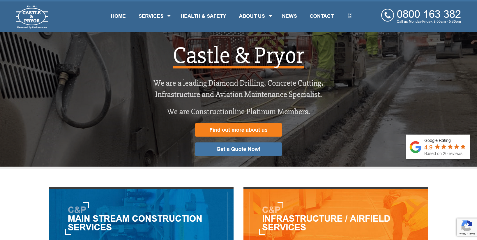 Castle & Pryor Ltd Website