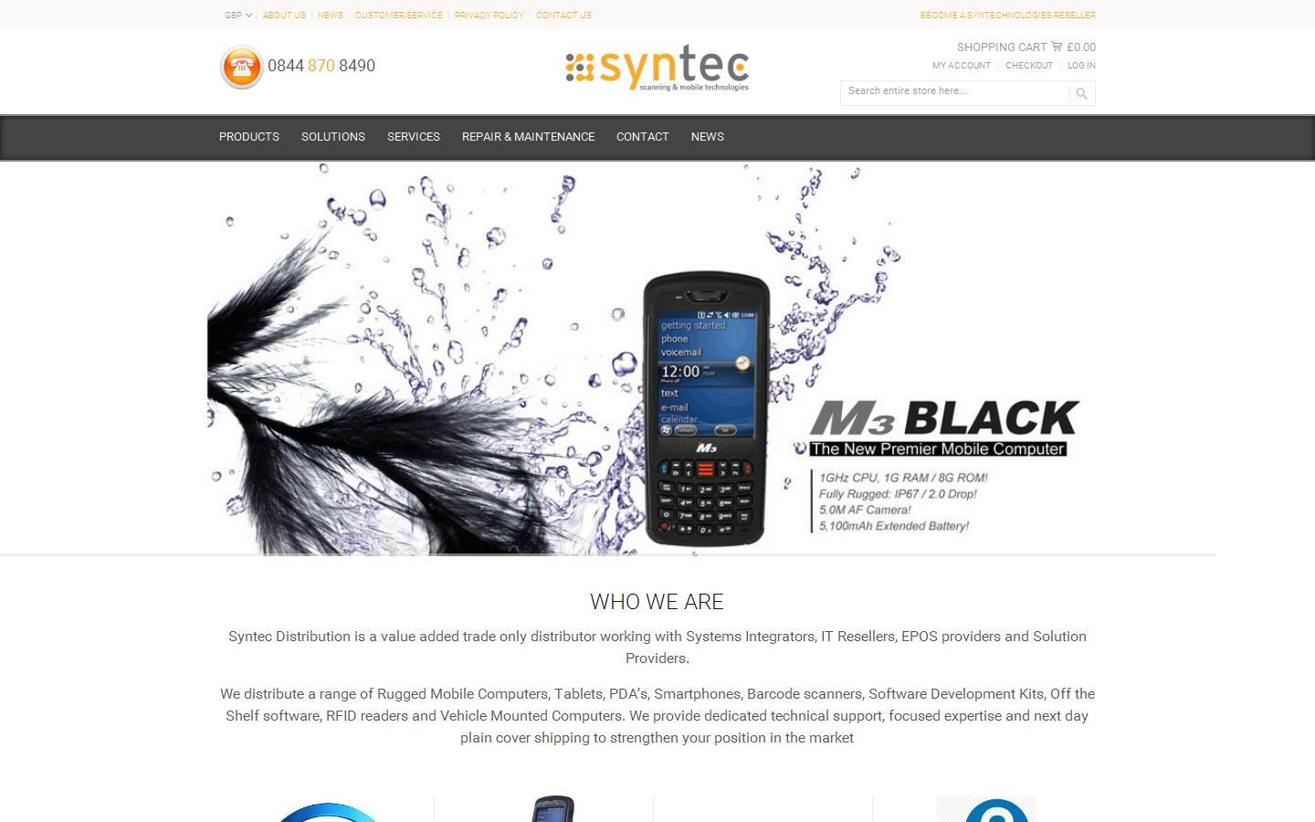 Syntec Distribution  Website