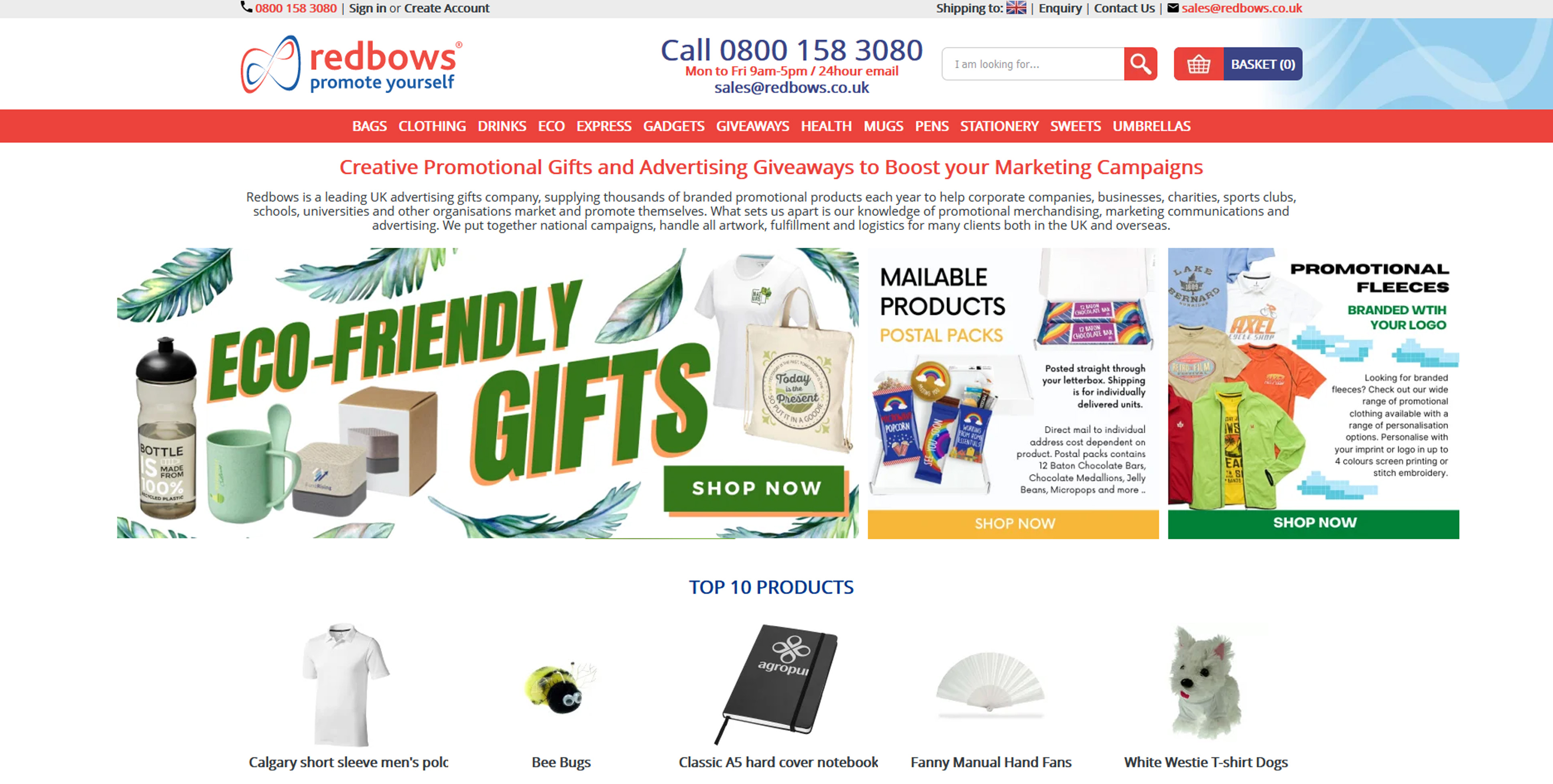 Redbows Ltd Website