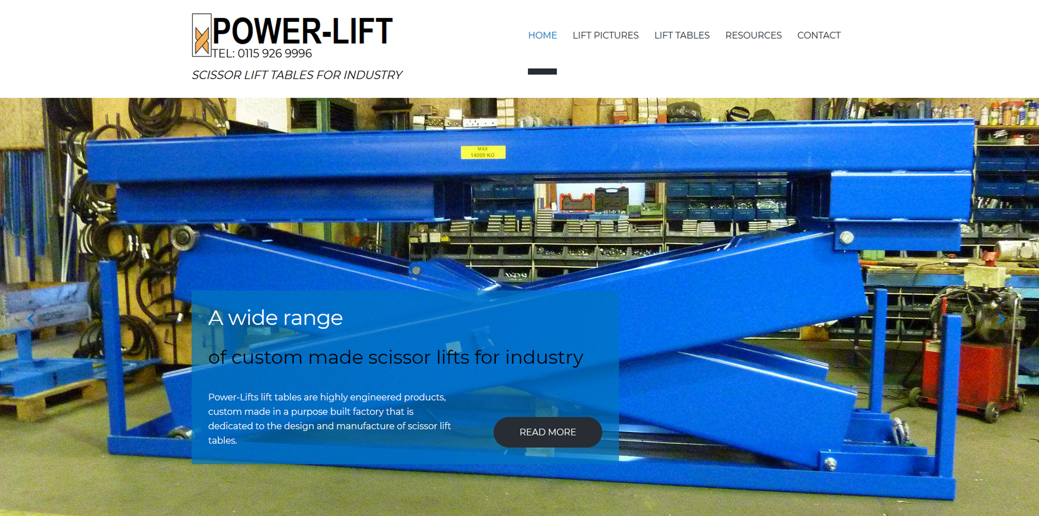 Power Lifts Ltd Website