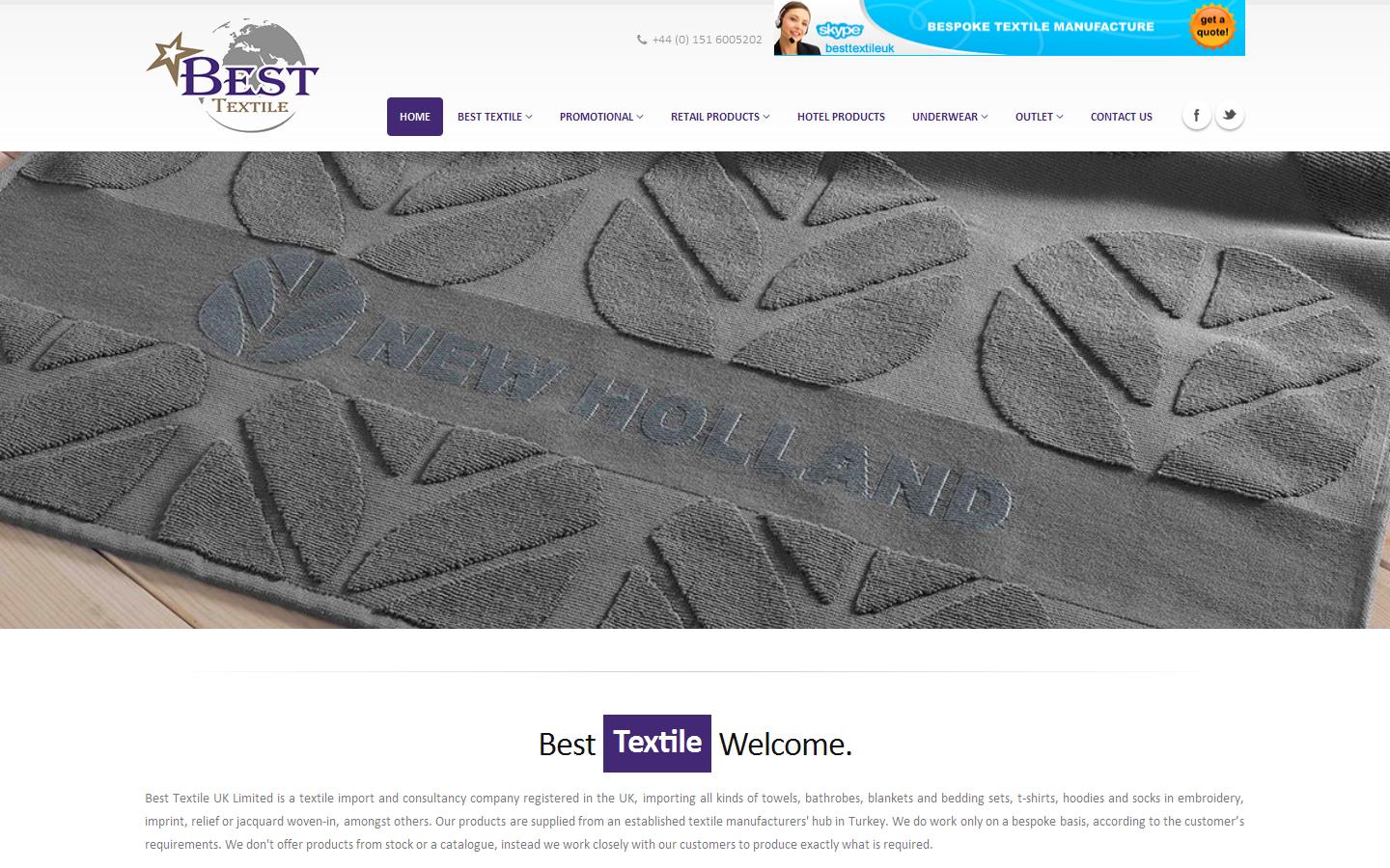 Best Textile UK Ltd Website