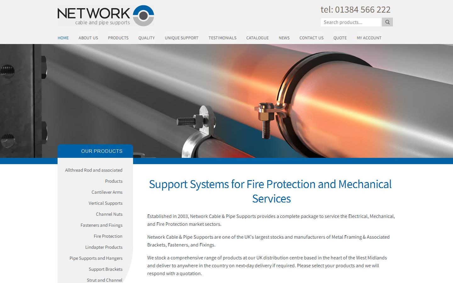 Network Cable & Pipe Website