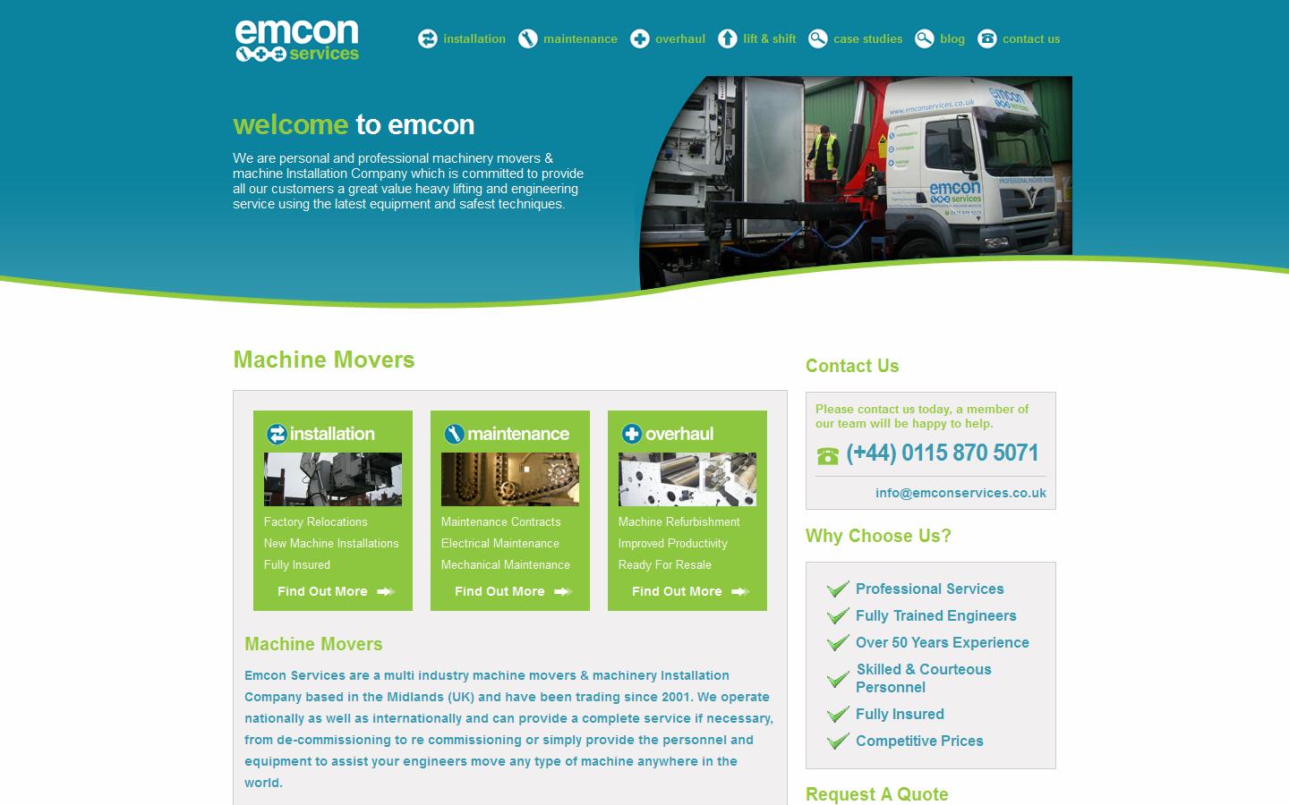 Emcon Industrial Services Ltd Website