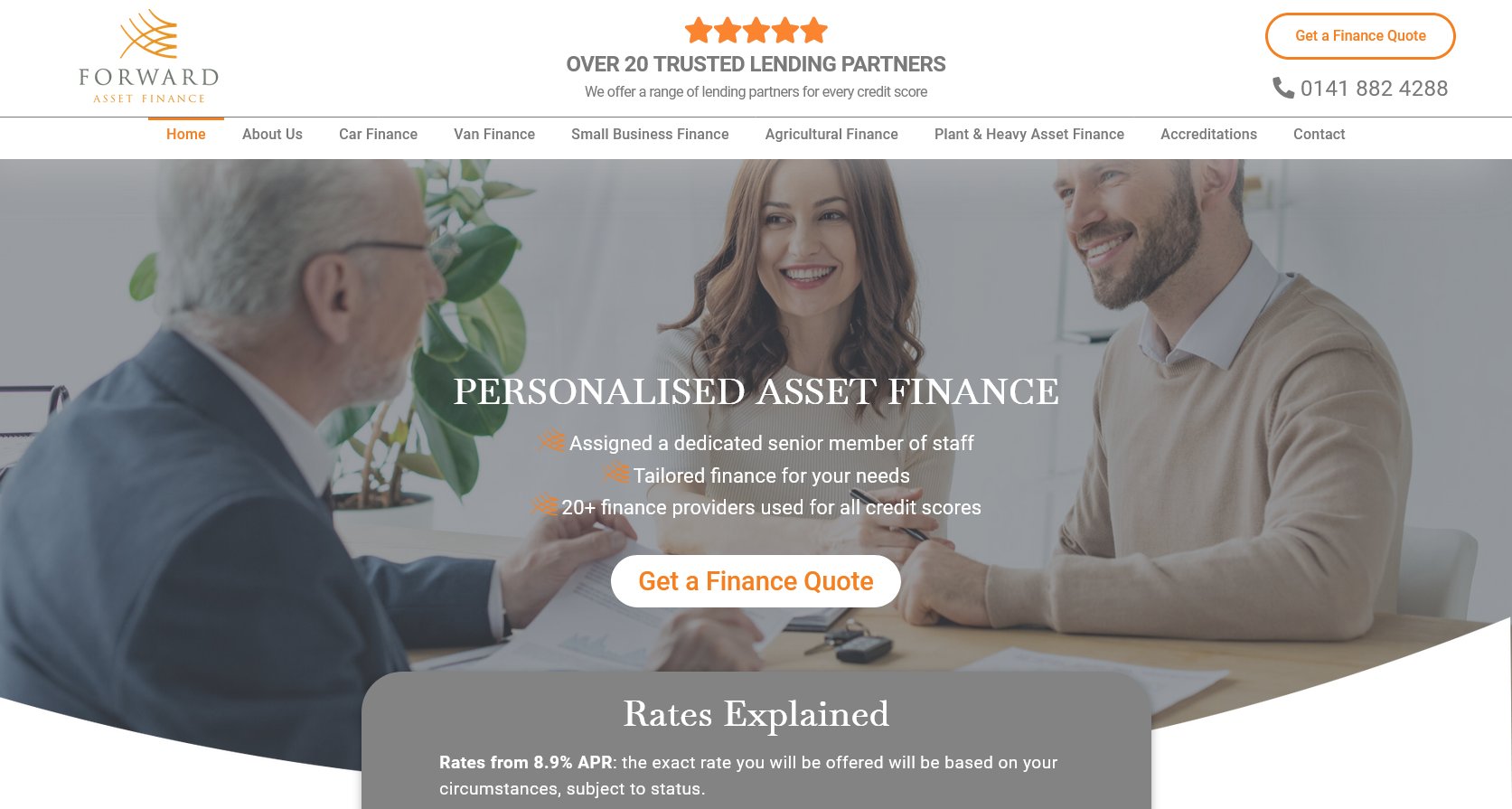 Forward Asset Finance Ltd Website