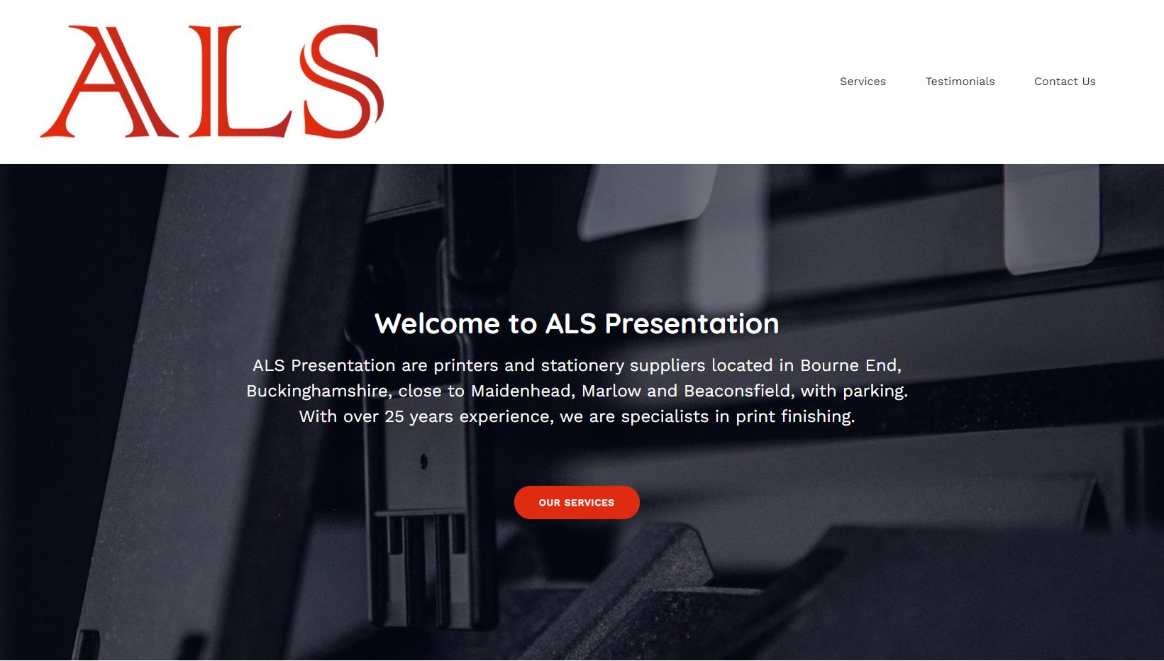 ALS Presentation Ltd Website