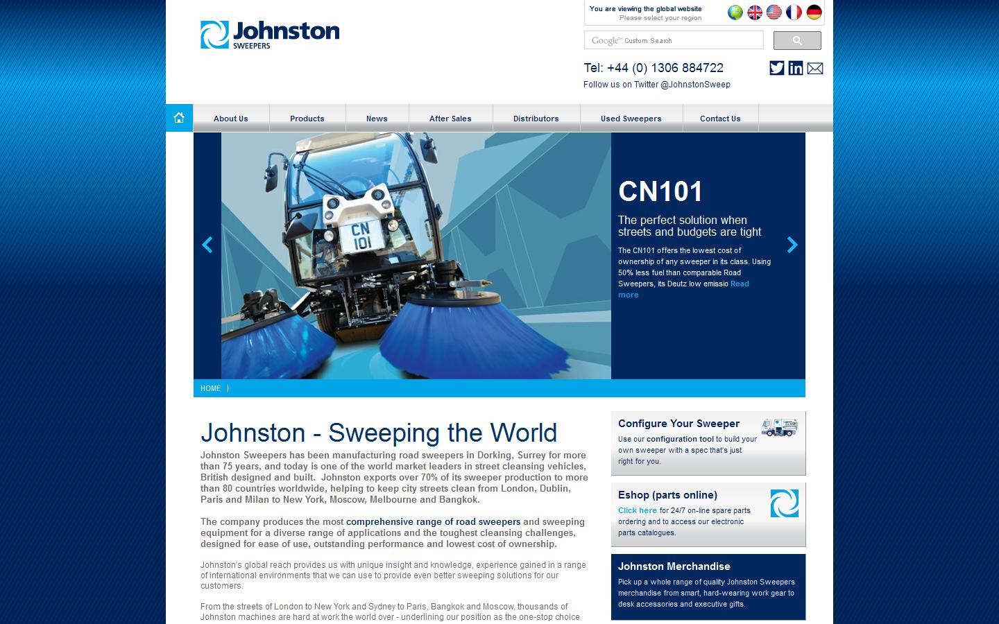 Johnston Sweepers Ltd Website