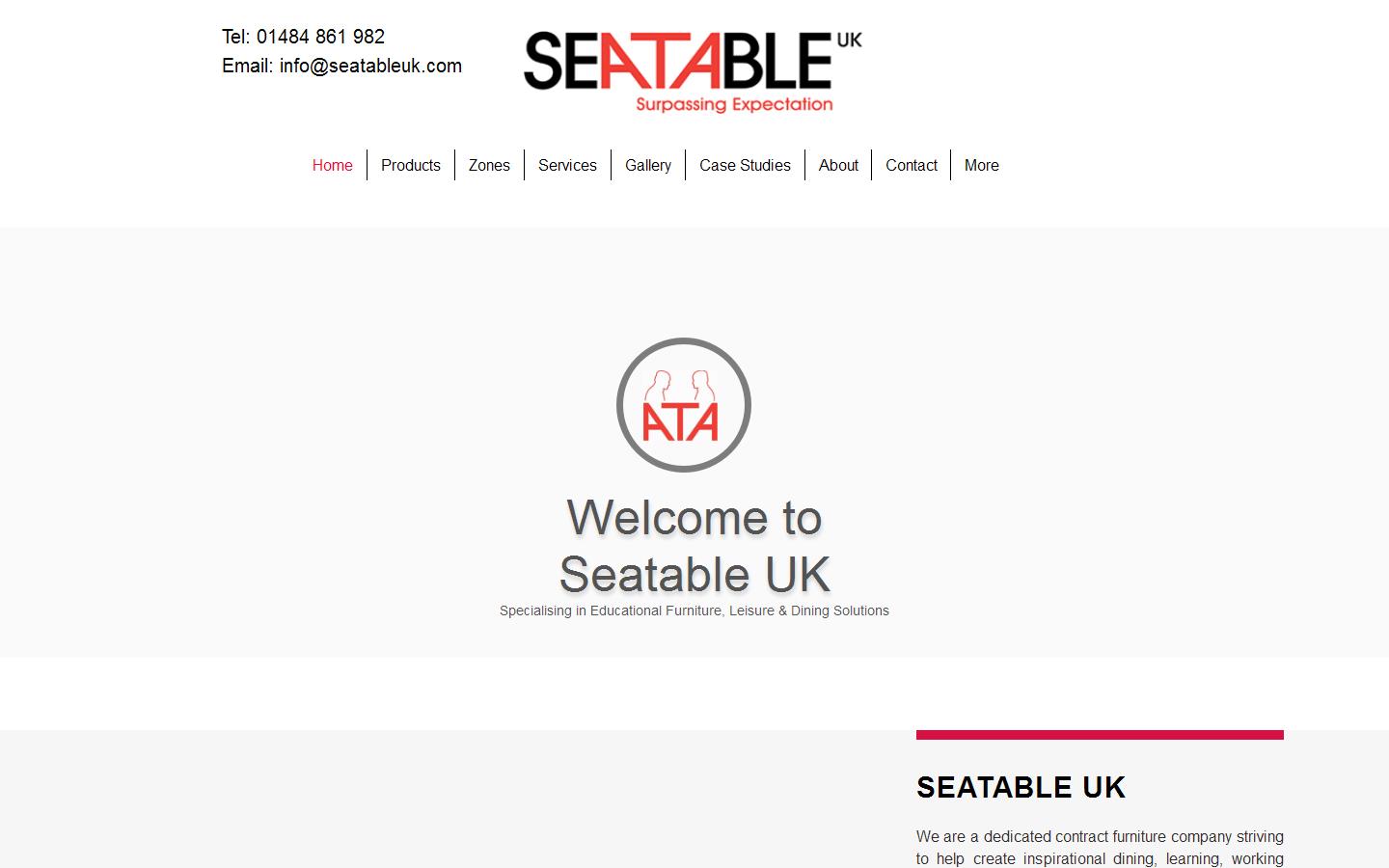 Seatable UK Ltd Website