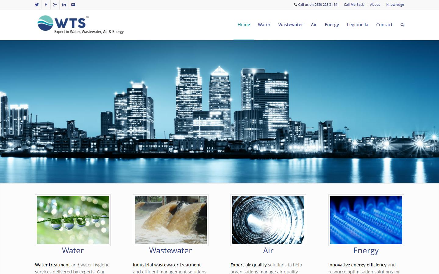 Water Treatment Services Ltd Website