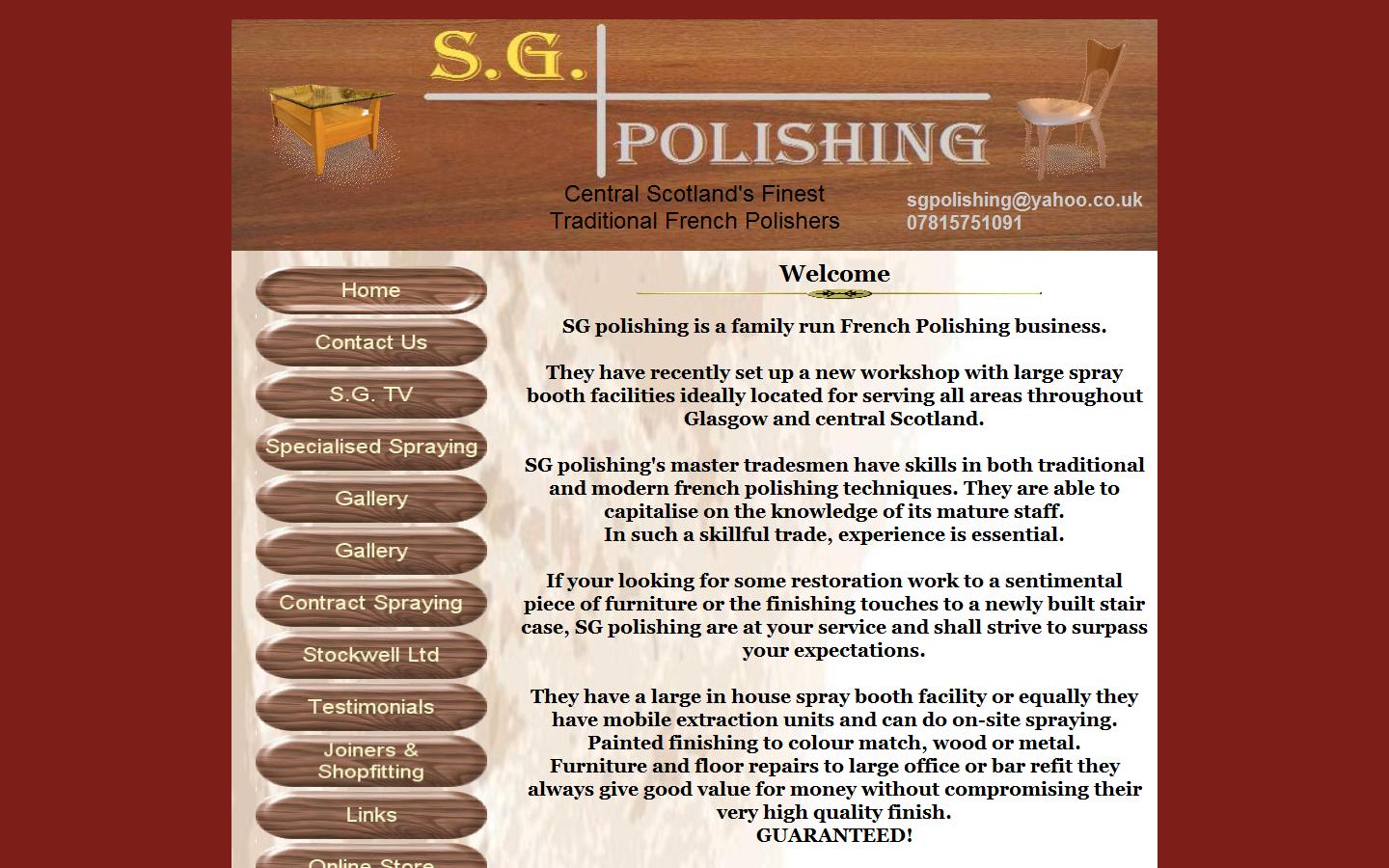 SG Polishing Website