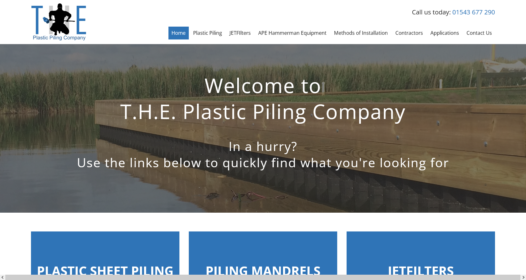 THE Plastic Piling Company Website