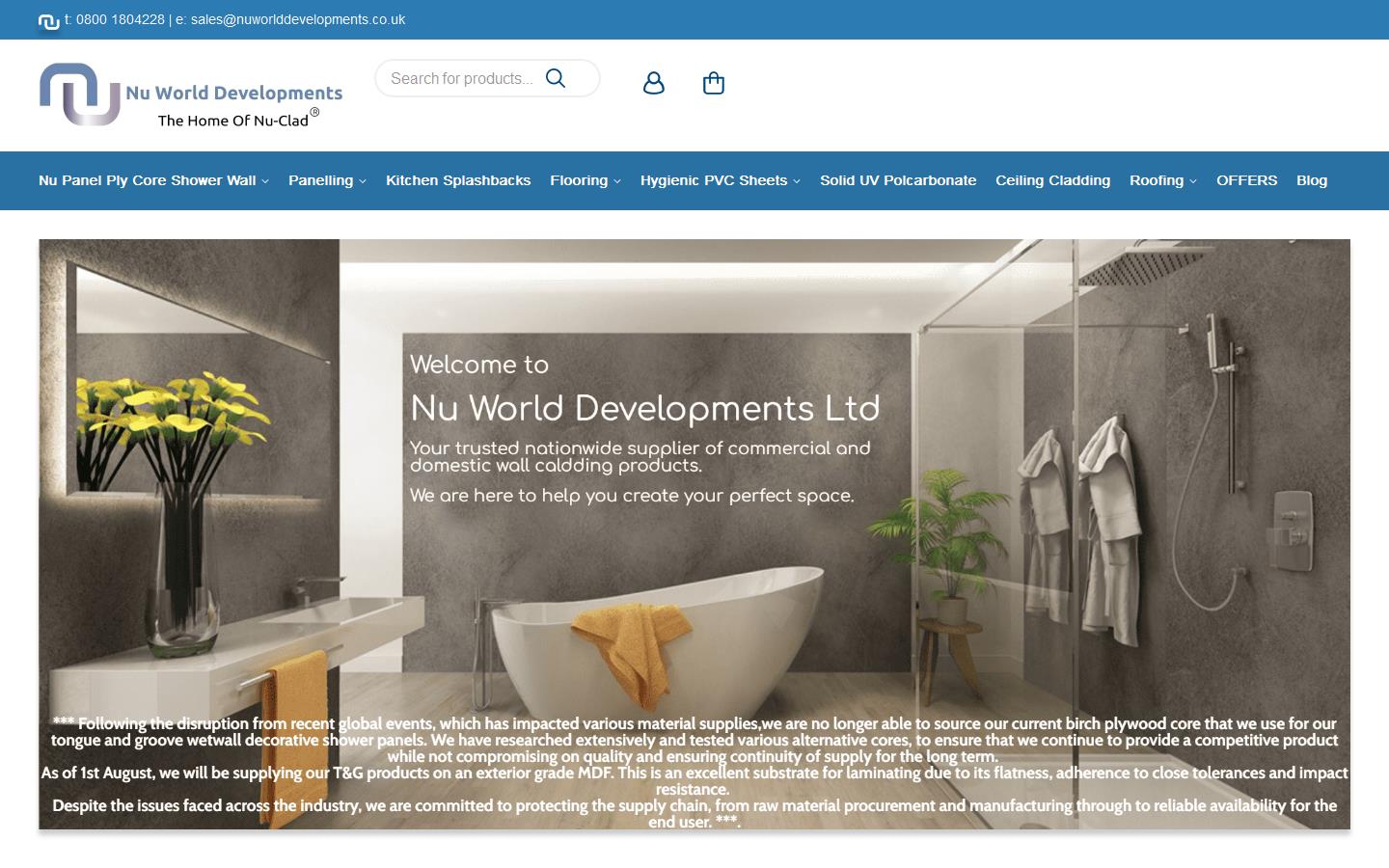 Nu World Developments Website