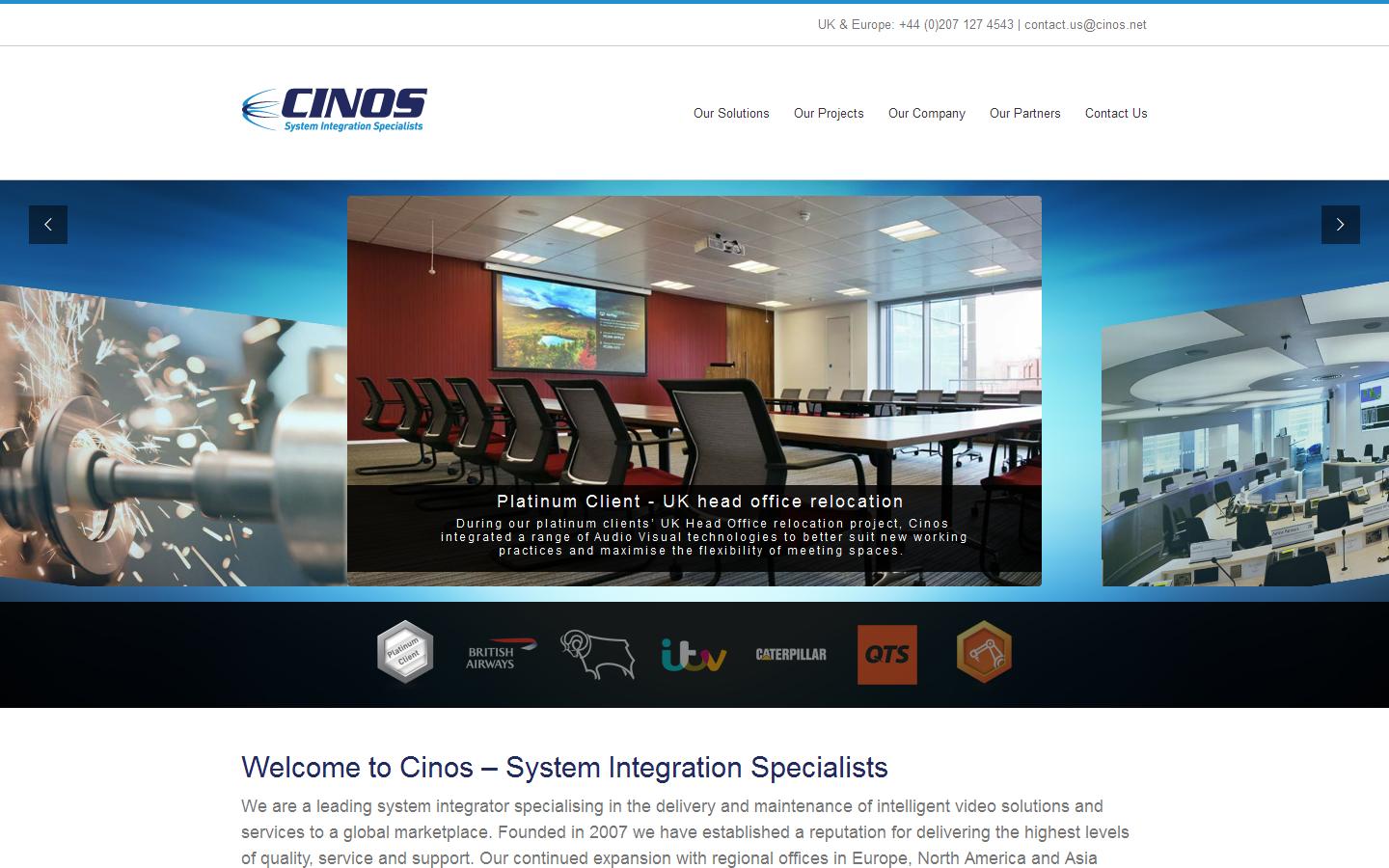 Cinos Ltd Website