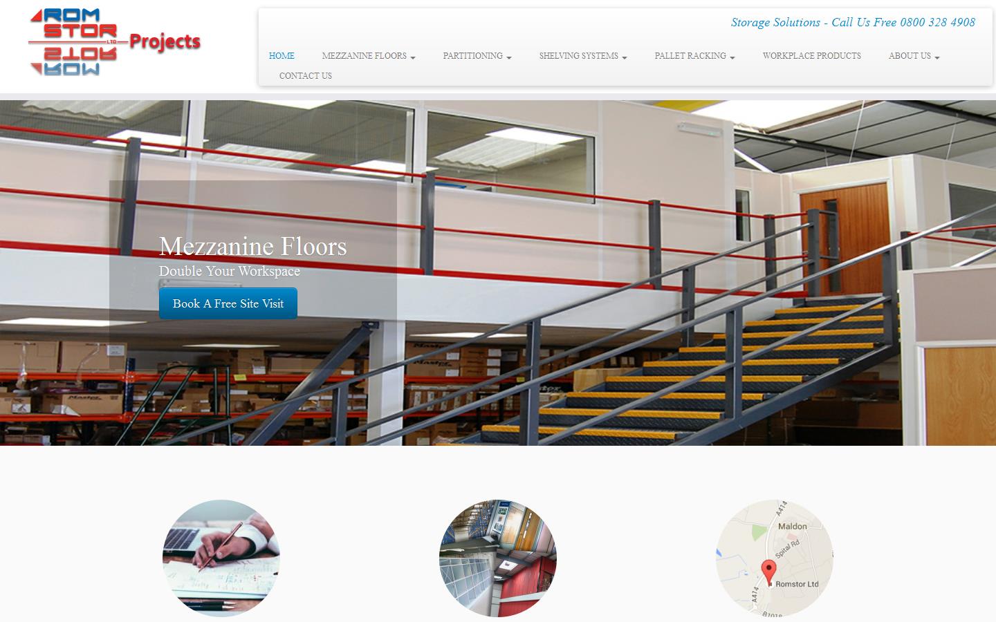 Romstor Ltd Website