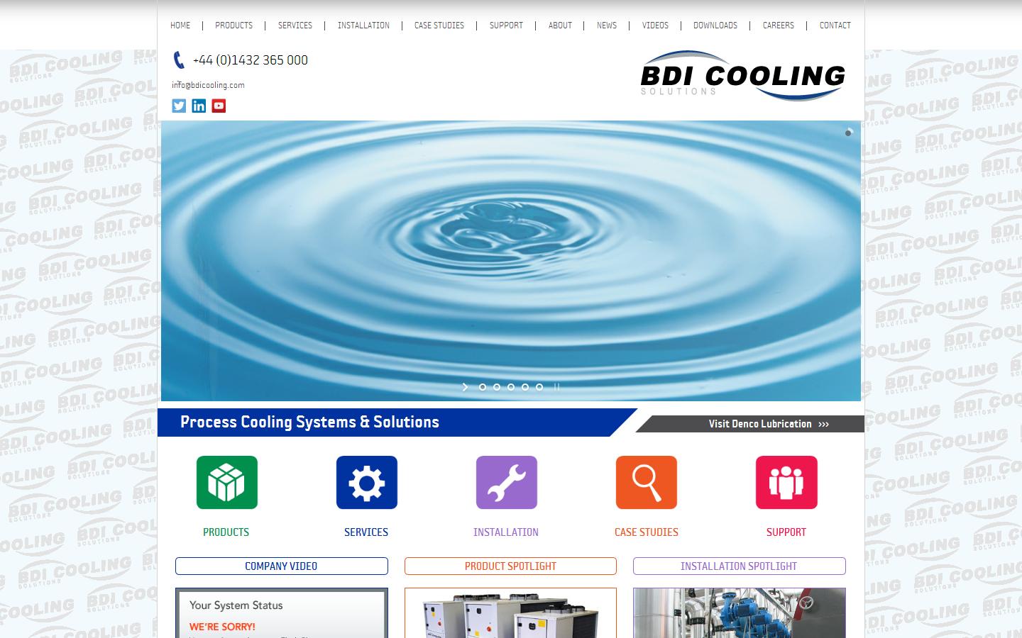 BDI Cooling Solutions Website