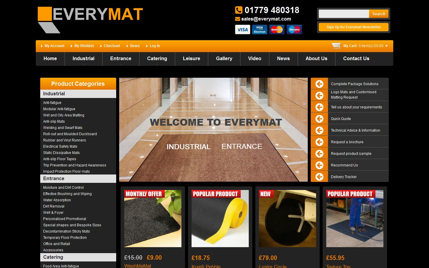 EveryMat Specialist Floor Mats Website