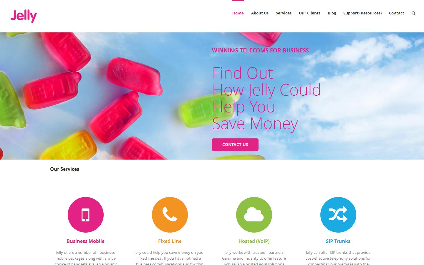 Jelly Communications Website