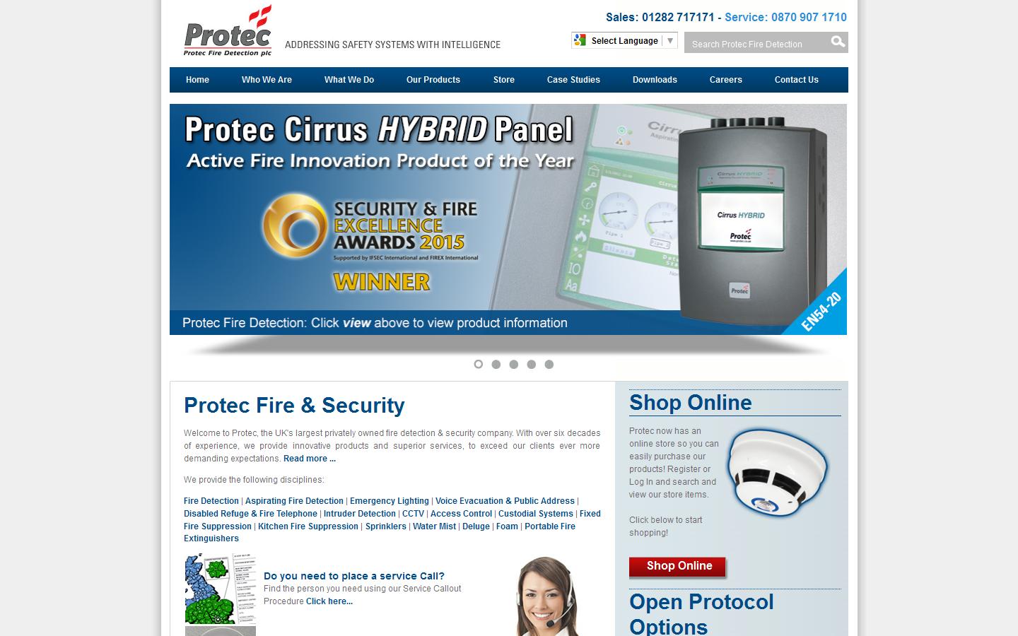 Protec Fire Detection PLC	 Website