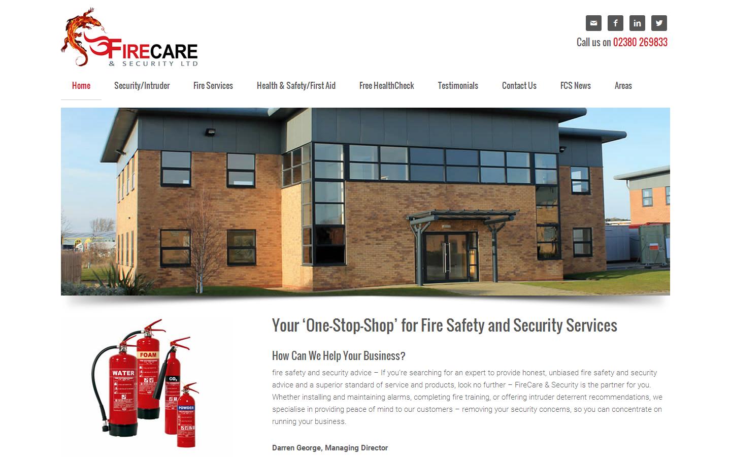 Firecare & Security Ltd Website