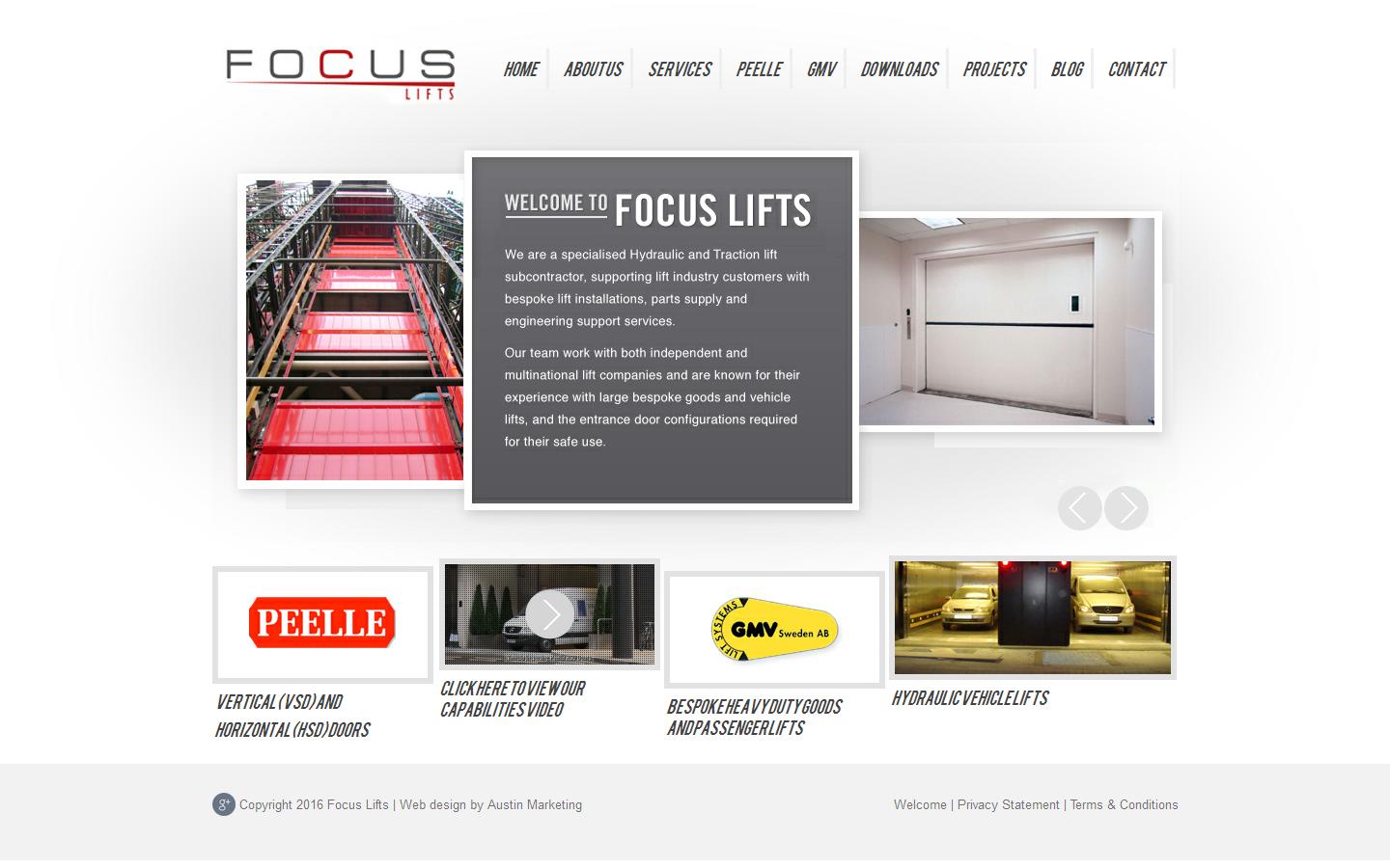 Focus Lifts Website