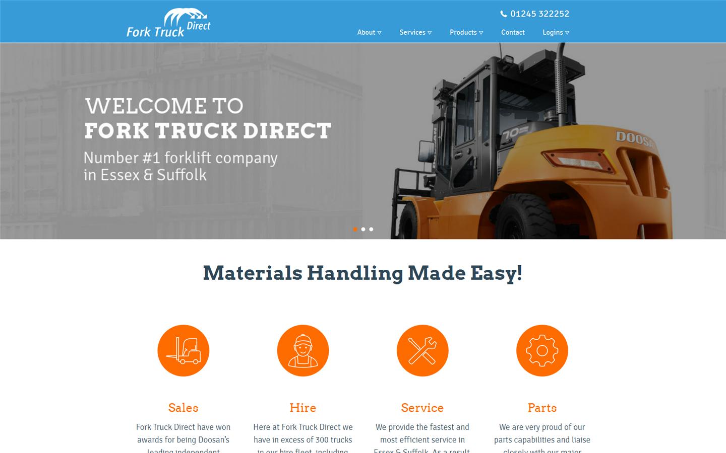 Fork Truck Direct Website