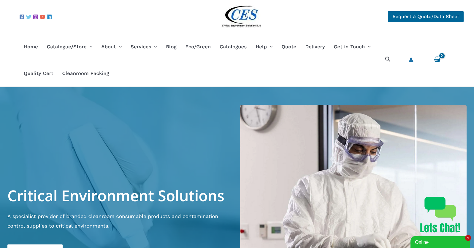 Critical Environmental Solutions Ltd Website