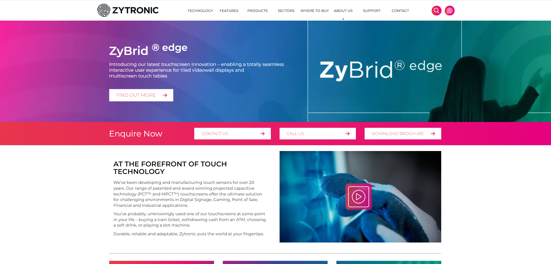 Zytronic Displays Ltd Website