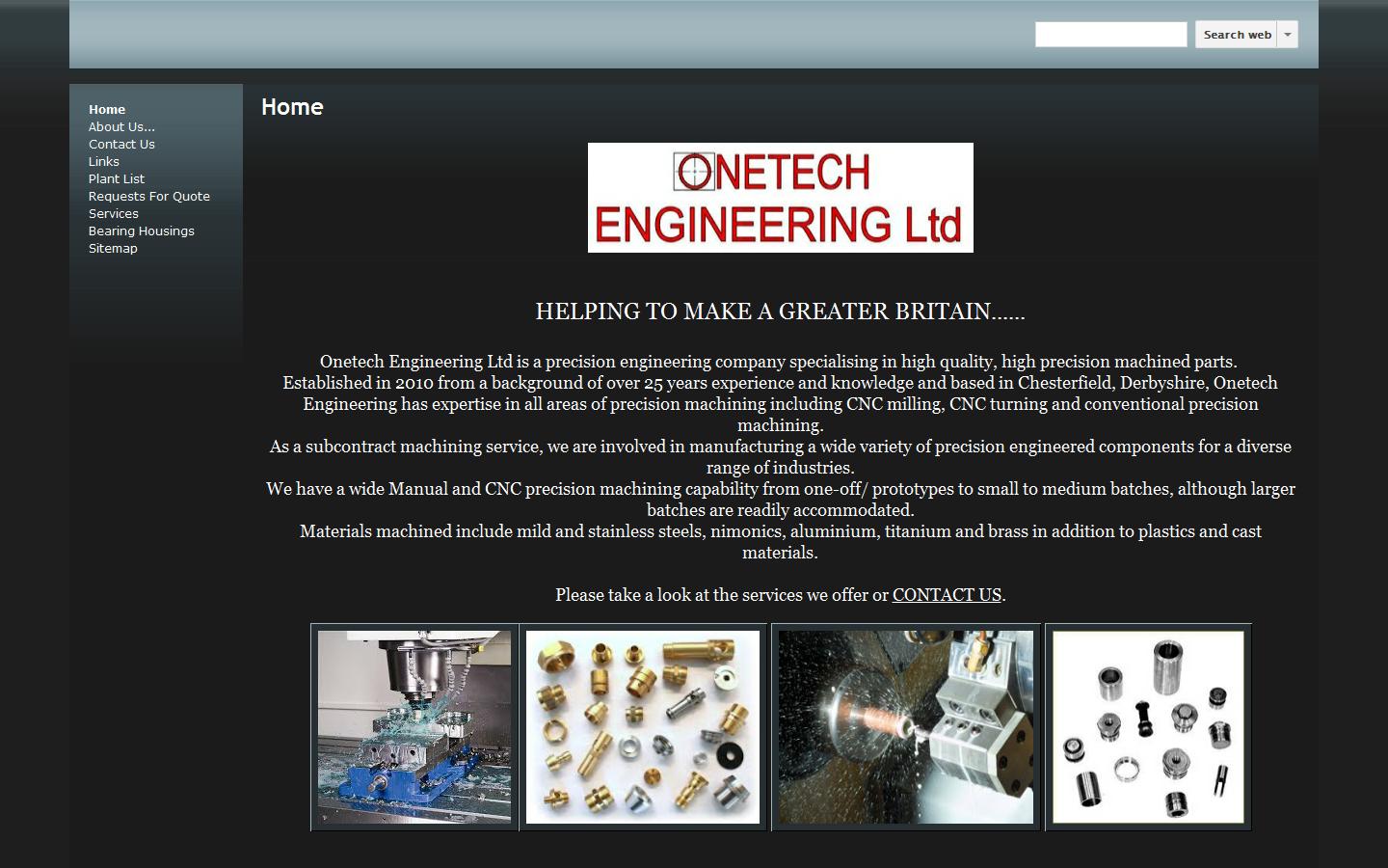 OneTech Engineering Ltd Website