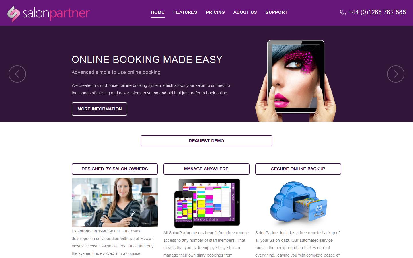 Salon Partner Website