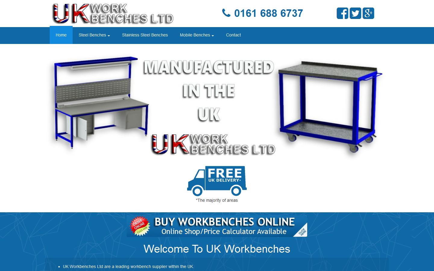 UK Workbenches Ltd Website