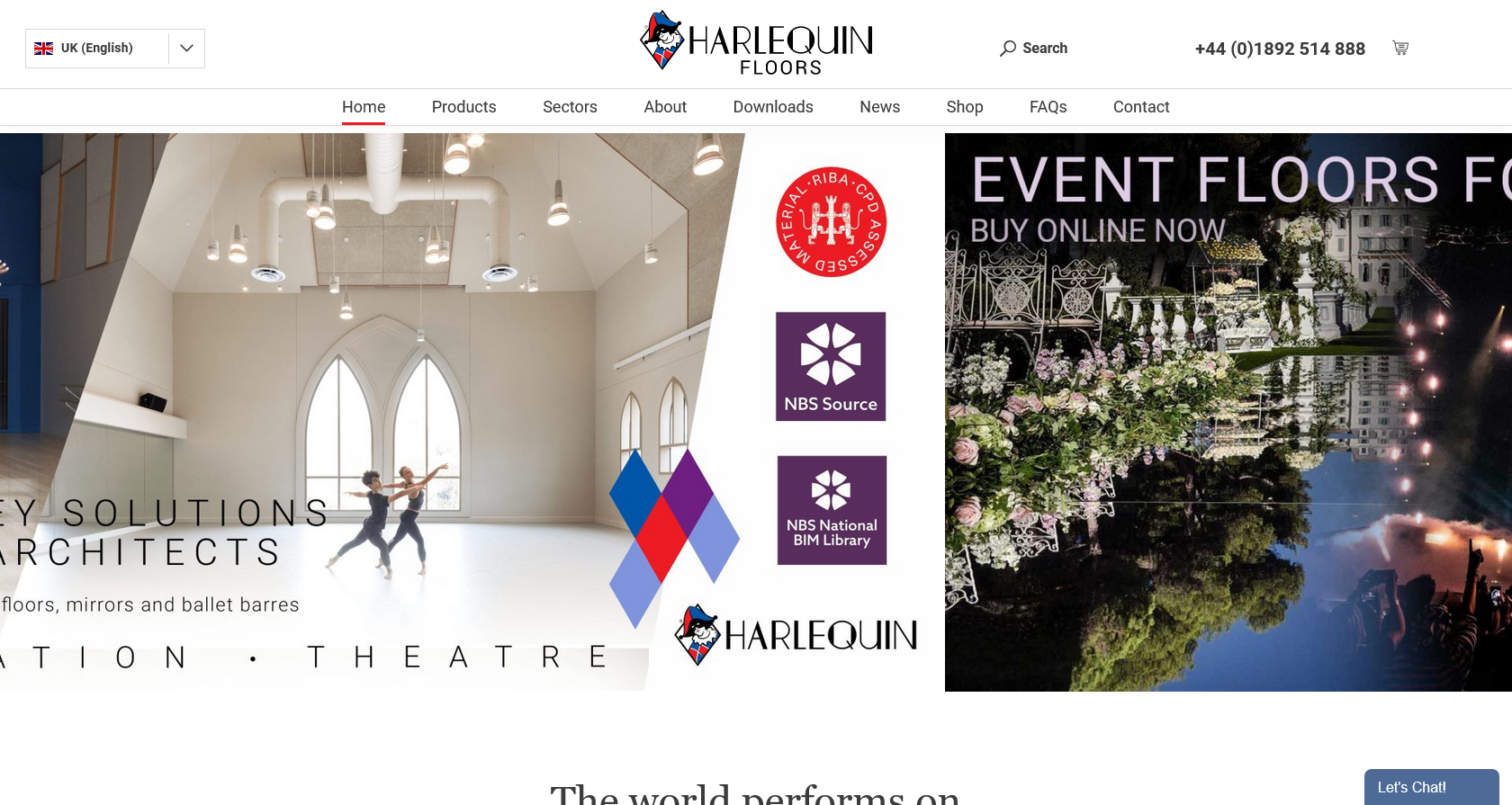 Harlequin Floors (British Harlequin plc) Website