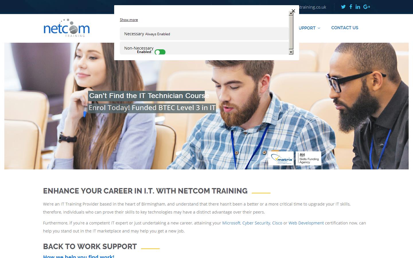 Netcom Training Website